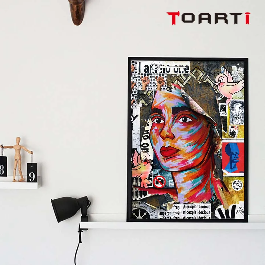 Colorful Figure Drawing Wall Art Mural Modern Abstract Painting Watercolor Prints Vintage Poster Living Room Home Decor Pictures (5)