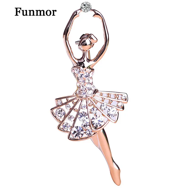 

Ballet Dancer Ballerinas Brooches Women Girls Cachecol Hijab Pin Up Clips Scarf Hats Shoulder Corsages Bouquet Joias Ouro Bijoux