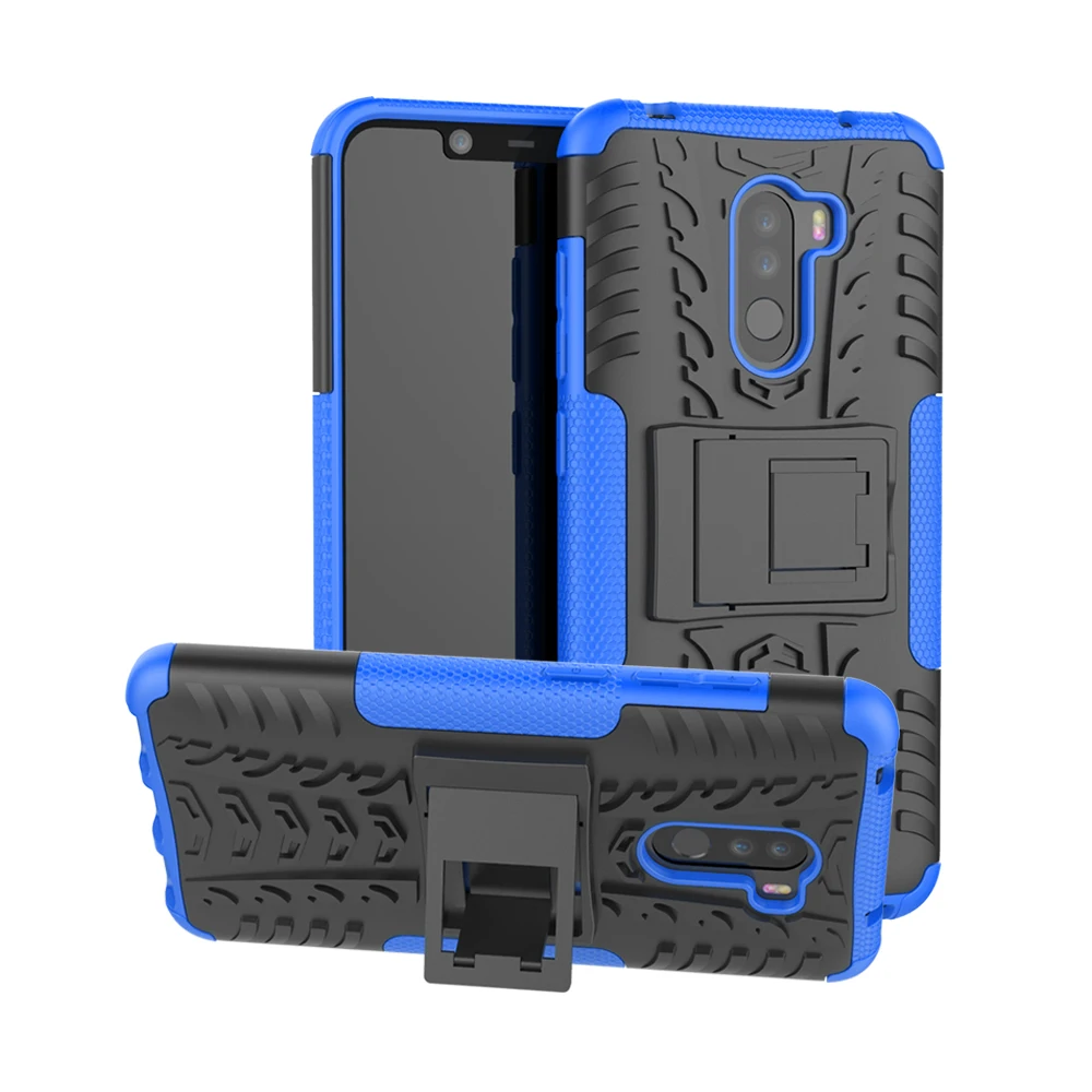 Armor Shells For Pocophone F1 Global Version TPU Hard PC Back Case Heavy Duty Cover POCO Full-body Protective Smartphone |