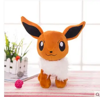 

high quality large 30cm anime Eevee plush toy soft doll birthday gift b0798