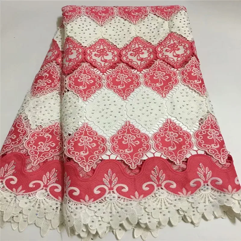 

ZQM!african lace fabric 2018 high quality lace french net lace with stones sewing materials 5yard/lot ! J91035