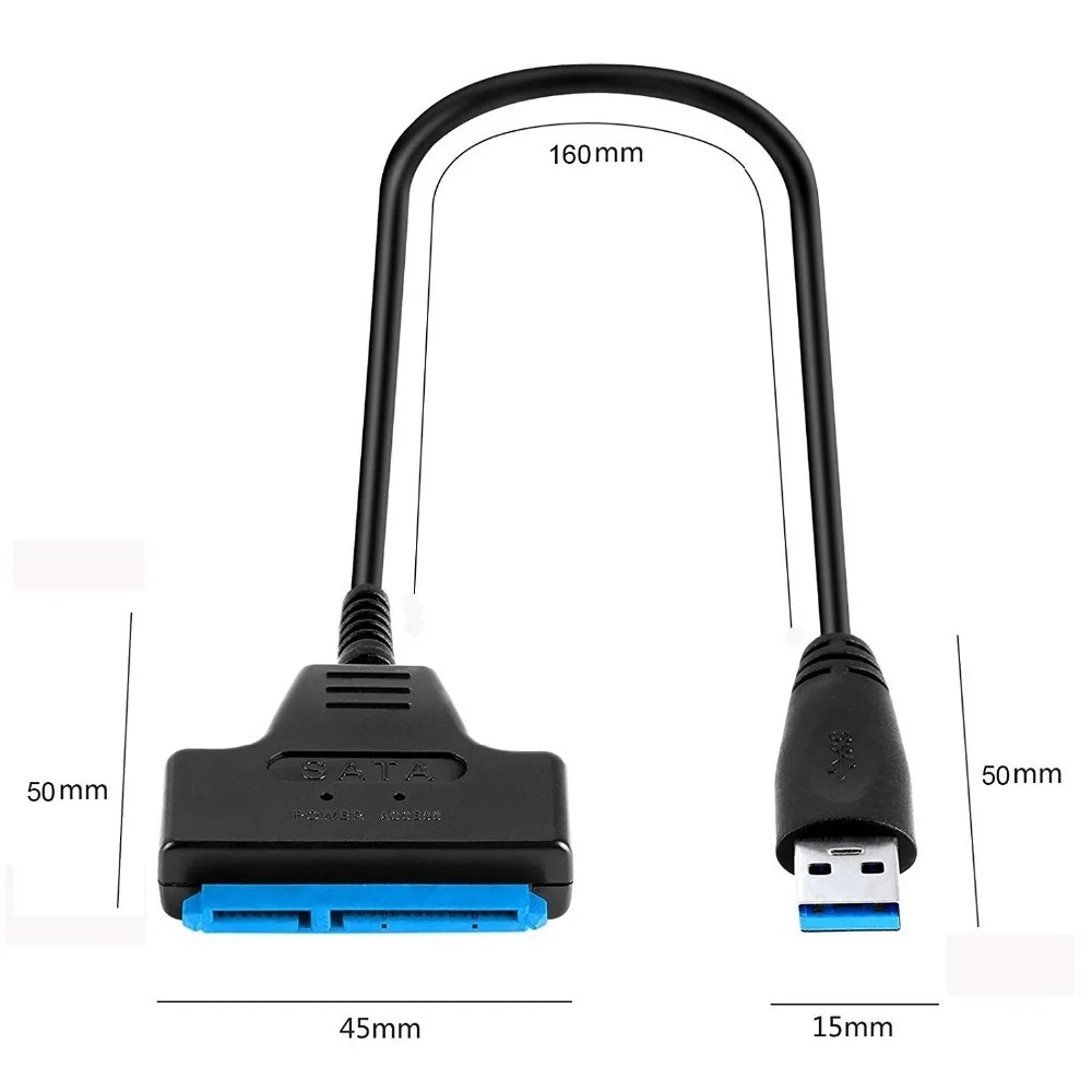 XN51 Sata к Usb адаптер до 6 Гбит/с Поддержка 2,5 дюйм(ов) внешний Ssd Hdd жесткий диск 22 Pin Sata III кабель