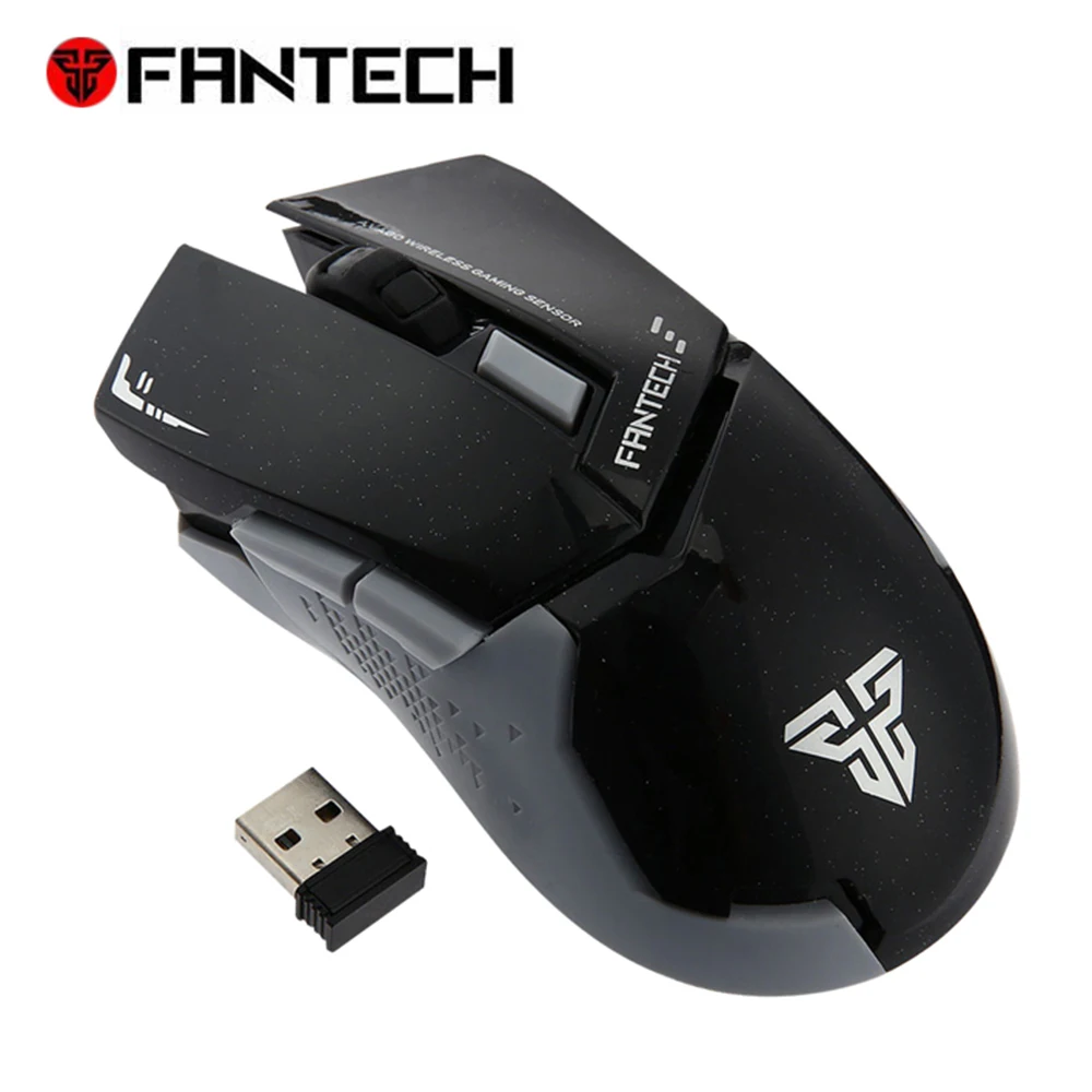 

FANTECH WG8 Ergonomical Design 6 Button 2.4GHz Wireless 2000DPI Gaming Mouse for Laptop Home Office Use PC