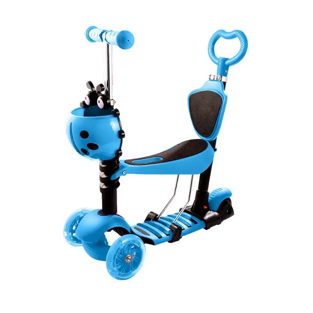 

ANCHEER 3-Wheel Kick Scooter Children Scooters Adjustable Height Kids Scooter Bike with LED Light Up Wheels kids skateboard
