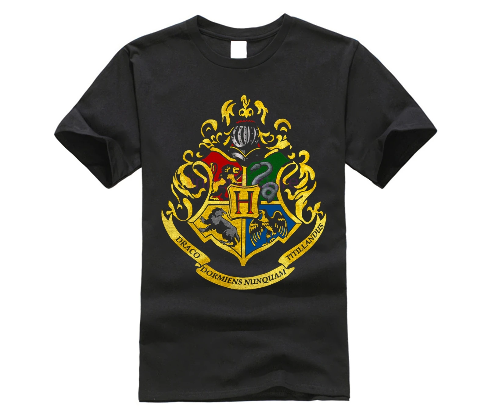 

Harry T Shirt - Hogwarts School Logos Adult & Stickers potter tee