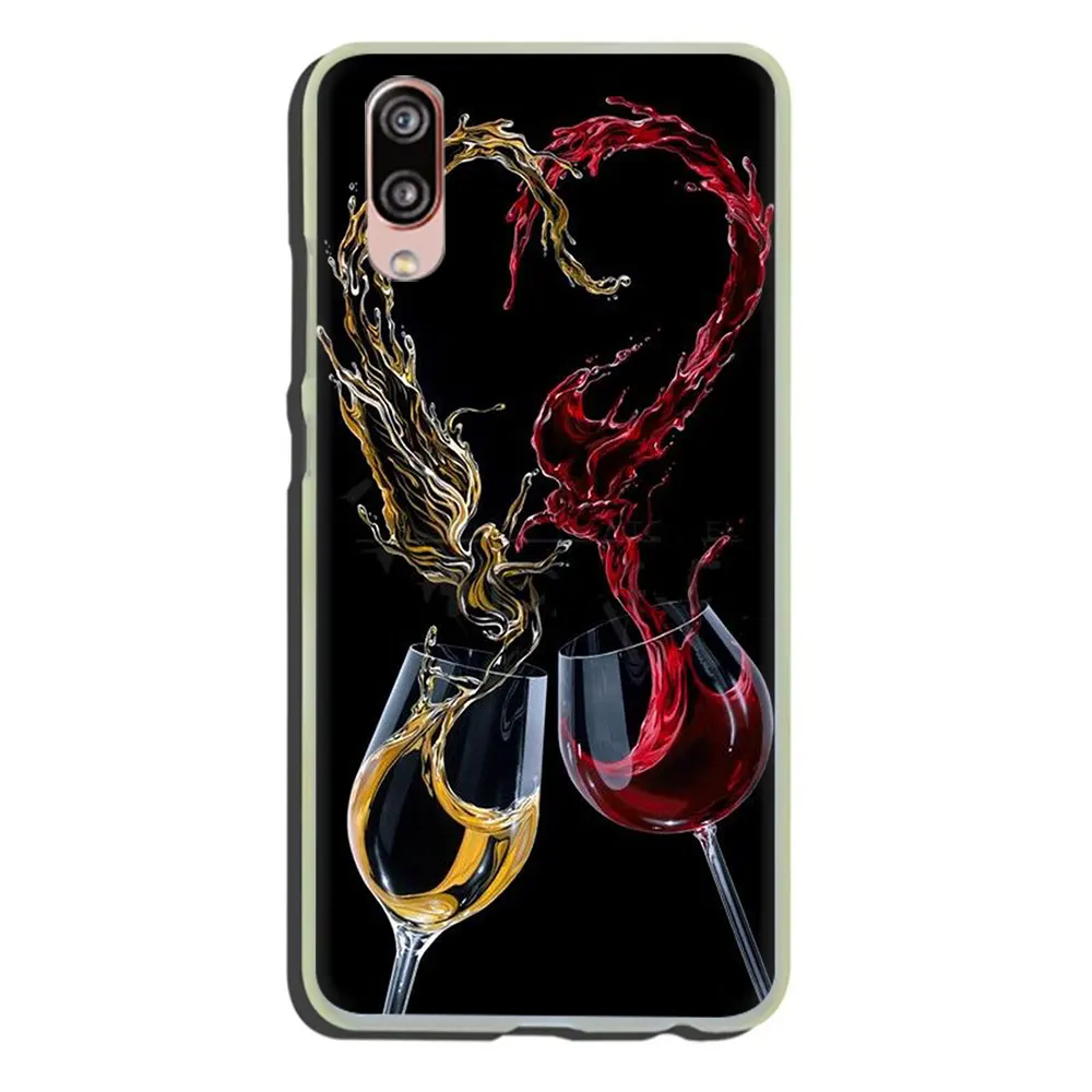 H6 Жесткий чехол для телефона с красным вином для huawei P30 P20 P8 P9 P10 Plus Lite Mini Pro smart - Цвет: H6