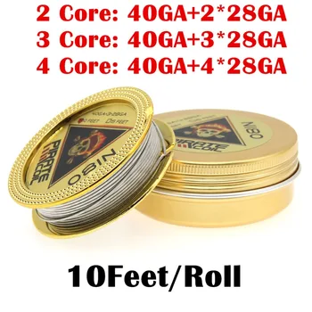 

Upgrade Best Quality Alien Clapton Heating Wires 10Feet/roll RDA RTA Atomizer Coils 40GA+4*28G DIY Tool Vape Pen Heating Wire