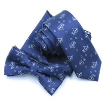 Полиэстер темно-синий галстук карман квадратный серебряный милый мультфильм воды галстук мужской моды 6 см соответствующие шейный платок