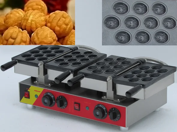 Cake making machine, cakes baking machine; Electric walnut snack machine;walnut waffle maker baker machine