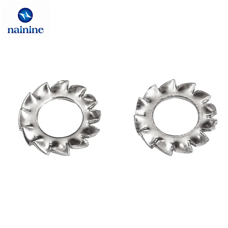 Шайбы из нержавеющей стали 300 шт./компл. M2.5 M3 M4 M5 M6 M8 Mix 304|serrated lock washer|steel washersstainless steel