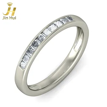 

Jinhui Women The Riam Ring For Her Solid 18K White 750 Gold 0.26CT Natural Diamond Jewelry Free Engraving