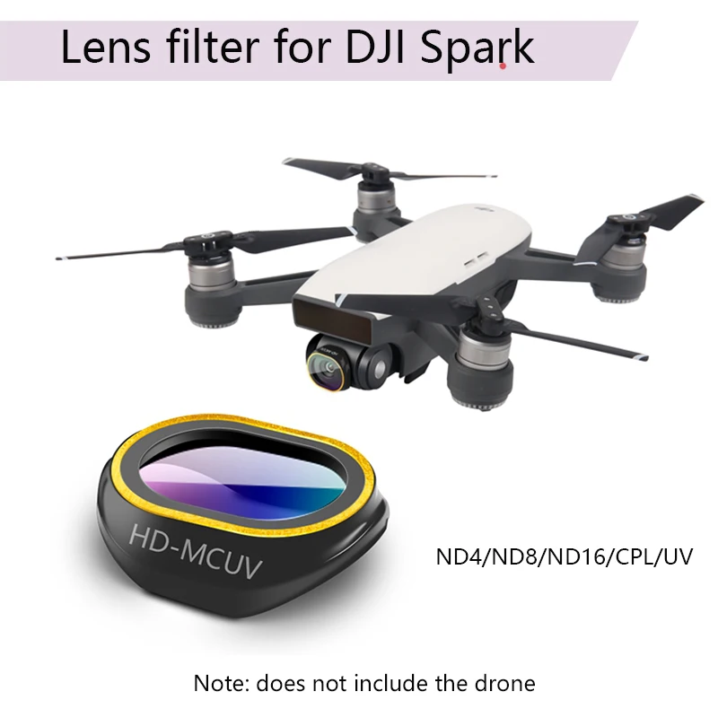 

HD UV CPL ND4 ND8 ND16 Lens filter for DJI Spark Drone Camera Lens Filter AccessorIies HD Multi Coated Super Light Weight Filter