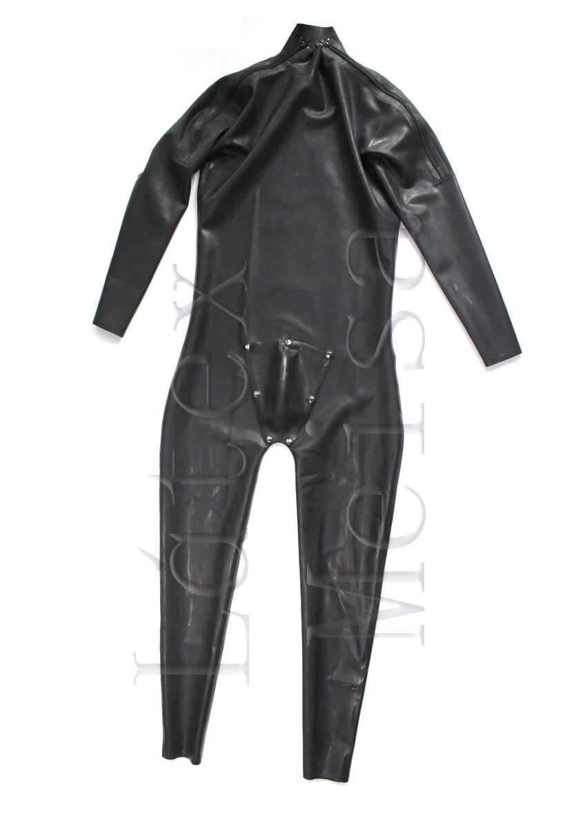 Новинка тяжелый чёрный латексный костюм кошки Zentai толщиной 0 6 мм с застежкой