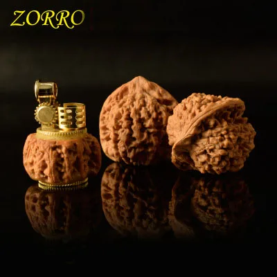

ZORRO small playing hard walnut shell lighter Men cigarette lighter Gift 45g