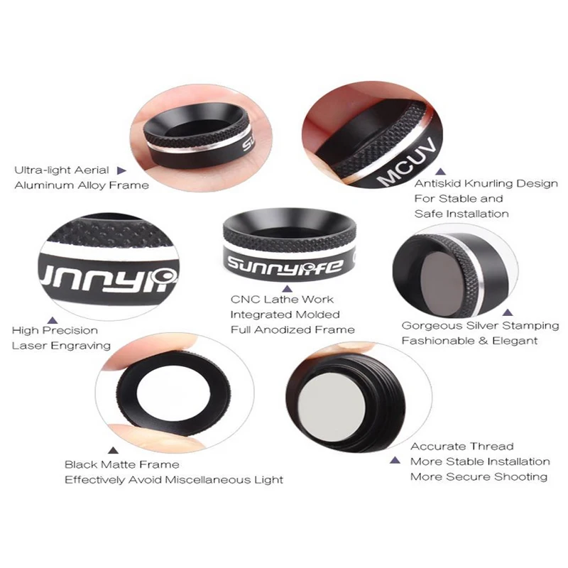 Günstig DJI Mavic Air Objektiv filter kit Multifunktionale Objektiv Filter MCUV CPL ND4 ND8 ND16 ND32 Filter Sonnenschutzes für DJI MAVIC AIR Freies Schiff