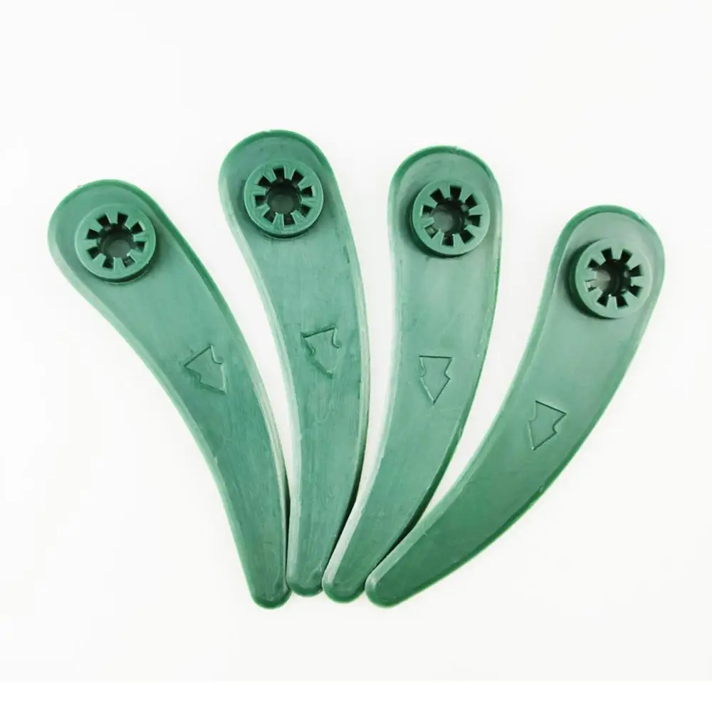 

10pcs Portable Mower Blades Garden Lawn Trimmer Accessories Plastic Cutting Blade Power Tools