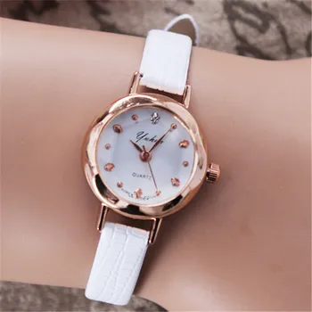 

Fashion Women Watches Casual Bracelet Lady Dress Luxury Gold Watch Simple Crystal Wristwatch Quartz Leather Clock reloj mujer