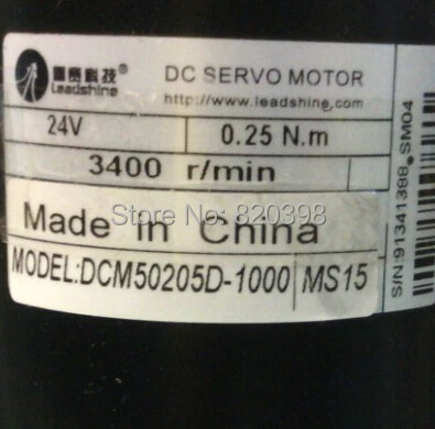 US $151.80 80W 24V DC Brushed Servo Motor DCM50205D1000DCS810 DC Servo Drive Kit 025NM 3400RPM 1880VDC Leadshine
