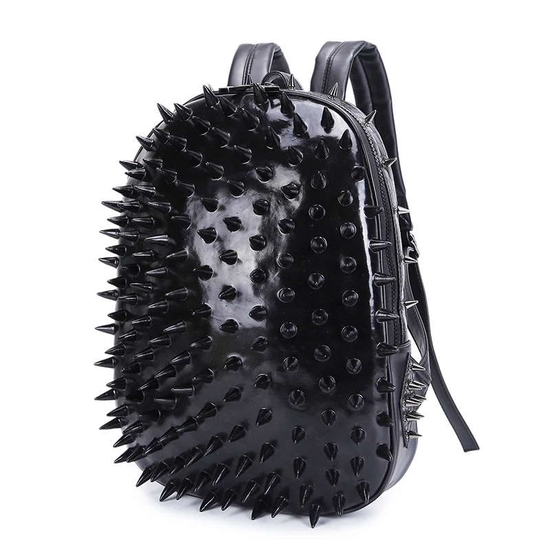 

High Quality ! Men Women Cool 3D Hedgehog School Bag Backpack Synthetic Leather Embossing Fashion Laptop Travel Rucksack Bag3083