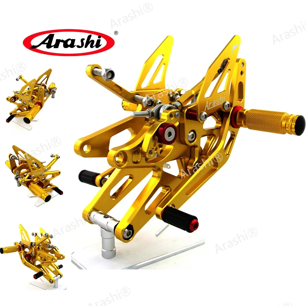 

Arashi CNC Adjustable Footrest For YAMAHA YZF R1 2004 2005 2006 Foot Pegs Rear Sets Rearset YZF-R1 04 05 06 Gold