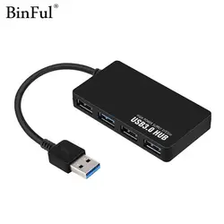 Binful высокое Скорость 4 Порты USB 3.0 хаб usb Порты и разъёмы USB HUB Портативный OTG HUB USB разветвитель для Apple MacBook air Ноутбук Планшетные ПК