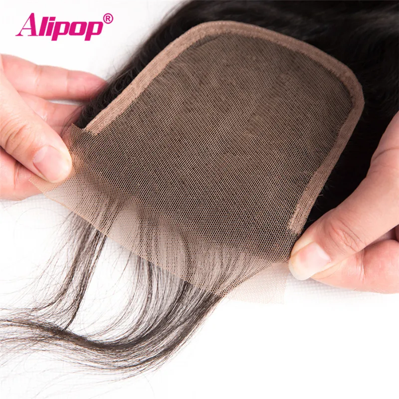 Malaysian Body Wave 3 Bundles With Closure Human Hair Bundles With Closure ALIPOP 4x4 Lace Closure With Baby Hair Remy 4PCS (1)