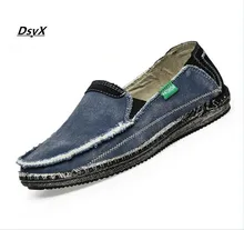 New arrival Low price Mens Breathable High Quality Casual Shoes Jeans Canvas Casual Shoes Slip On men Fashion Flats Loafer