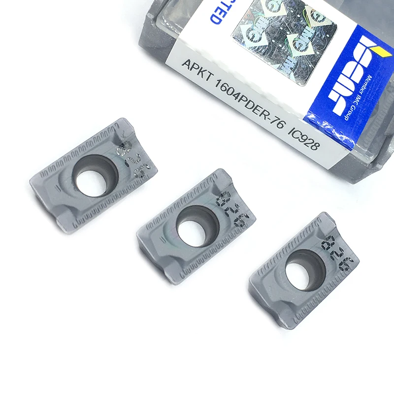 

Iscar 10pcs APKT1604 PDER 76 IC928 Carbide cutters APKT 1604 Insert face mill Lathe CNC tools Turning Tool