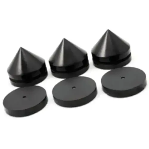 

8 Sets 23mm Ebony Wooden Speaker Stand Feet spikes Pads Amplifier Speaker Isolation spikes base pad Wood