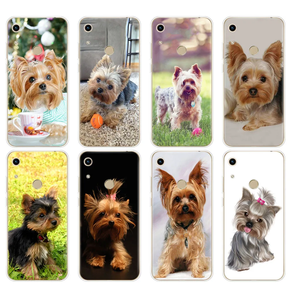 

Case For Huawei Honor 8A PRO 8C 8X 10 i play case back cover for huawei Y5 Y6 Y7 Y9 2019 pro Prime yorkshire terrier dog puppy