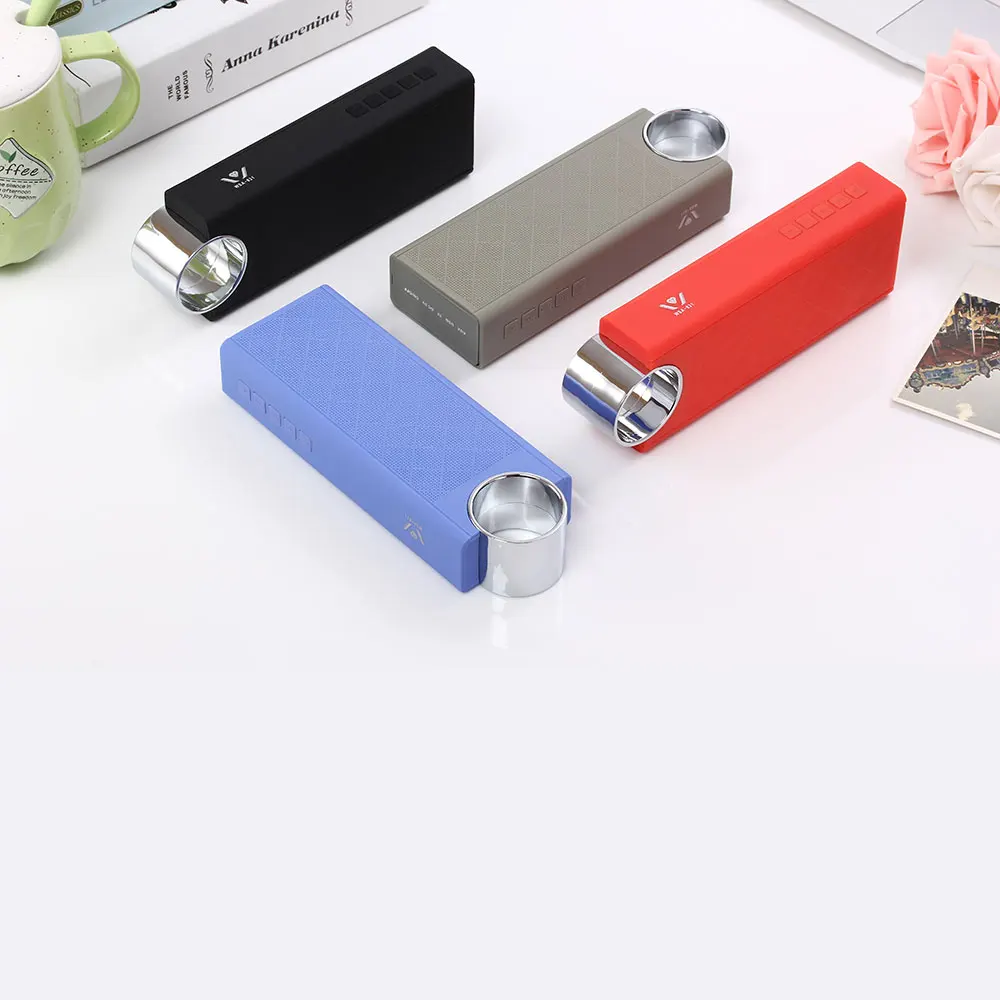 Bluetooth Speaker Column Portable HIFI Speakers Wireless Speaker Flashlight With 2000mAh PowerBank Handfree MIC FM Radio  (5)