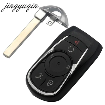 

jingyuqin New 4/5 Button Smart Remote Keyless Shell for Buick VERANO ENCORE LACROSSE REGAL ENVISION Key Fob Case