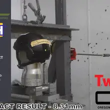 Тестирование видео-MILITECH FAST Helmet's US DOT& E протокол BFD(9 мм BFD/BFS совместимый тест) Видео, представленное OBL