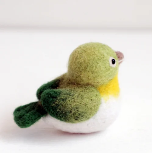 Small animal parrot sparrow bird wool needlepoint kit wool felt needle felting pendant craft needlecraft DIY handmade