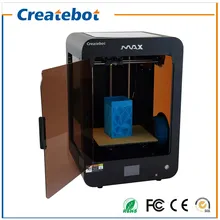 New Arrival Createbot Max 3D Printer Kit Full Metal Frame Dual Extruder Touch Screen Display