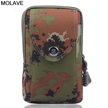 

Molave Chest Bags Fashion Men Camouflage Mobile Phone Pocket Multifunction Mobile Phone Bag Zipper & Hasp Oxford Belt Bag13MAR26