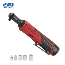 Prostormer 12V Rechargeable ratchet wrench 90 degree electric wrench Portable Lithium battery fast charge wrench Stage truss
