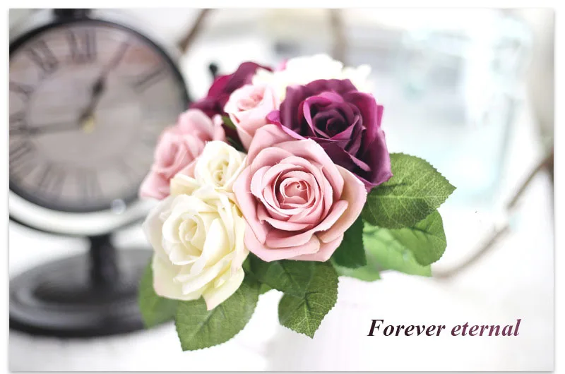 roses artificial flower wedding bouquet 2