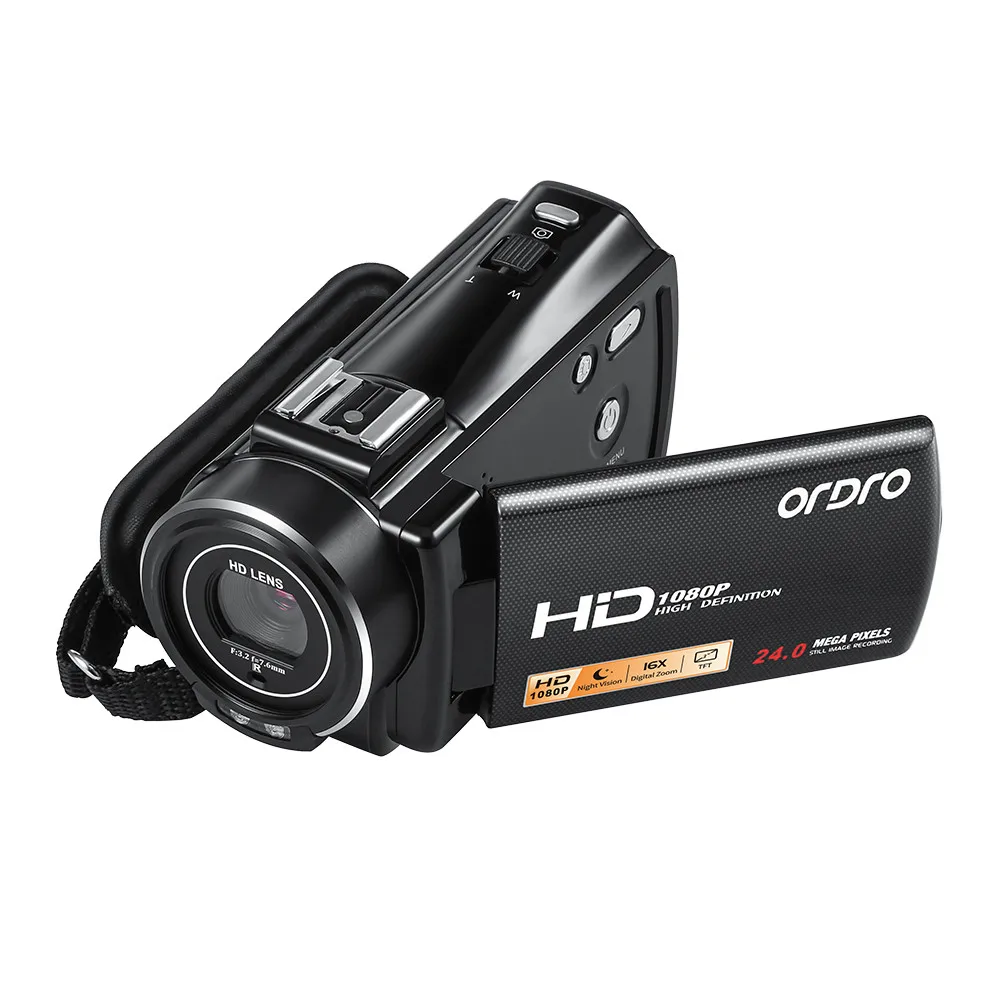 Плюс HD 1080P видеокамера 16X цифровой зум DV камера ручная цифровая камера с внешним микрофоном 16X цифровой зум