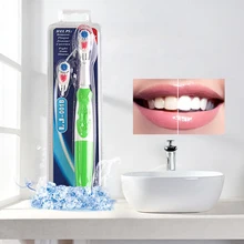 Электрическая зубная щетка с двумя чистящими щетками, питание от аккумулятора, полная водостойкая Глубокая очистка зубного налета и пятен