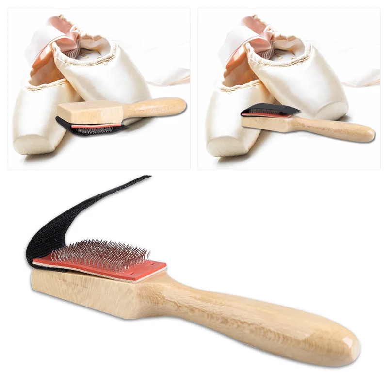 Men Women Shoe Cleaner Wood Suede Sole Wire Shoe Brush Cleaners Dance Shoes Cleaning Brushes