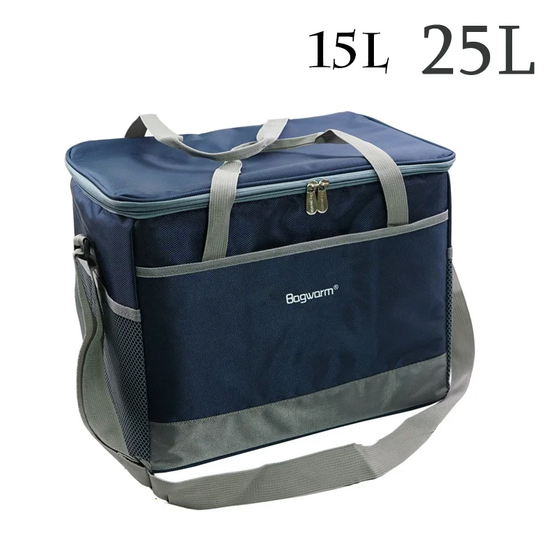 

15L 25L thicken cooler bag thermal big picnic lunch box vehicle insulation shoulder bag ice pack meal drinks wine cool bag