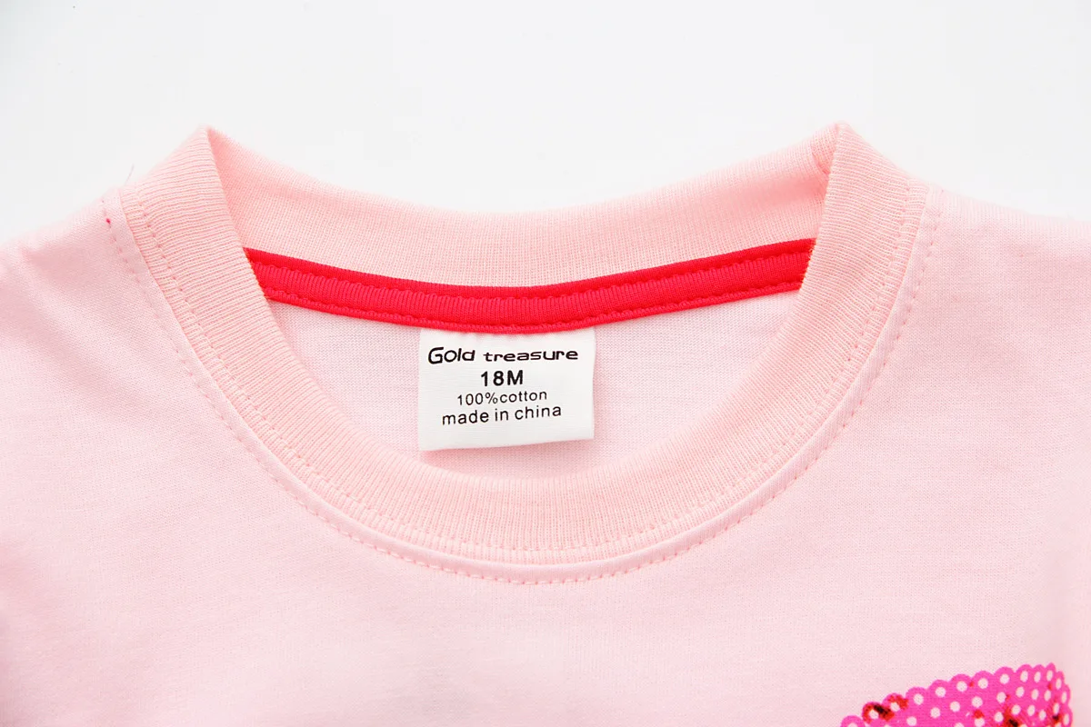 Babyinstar/Детская летняя футболка; Новинка года; розовые футболки с короткими рукавами для маленьких девочек; Детские повседневные топы С Рисунком бабочки; одежда