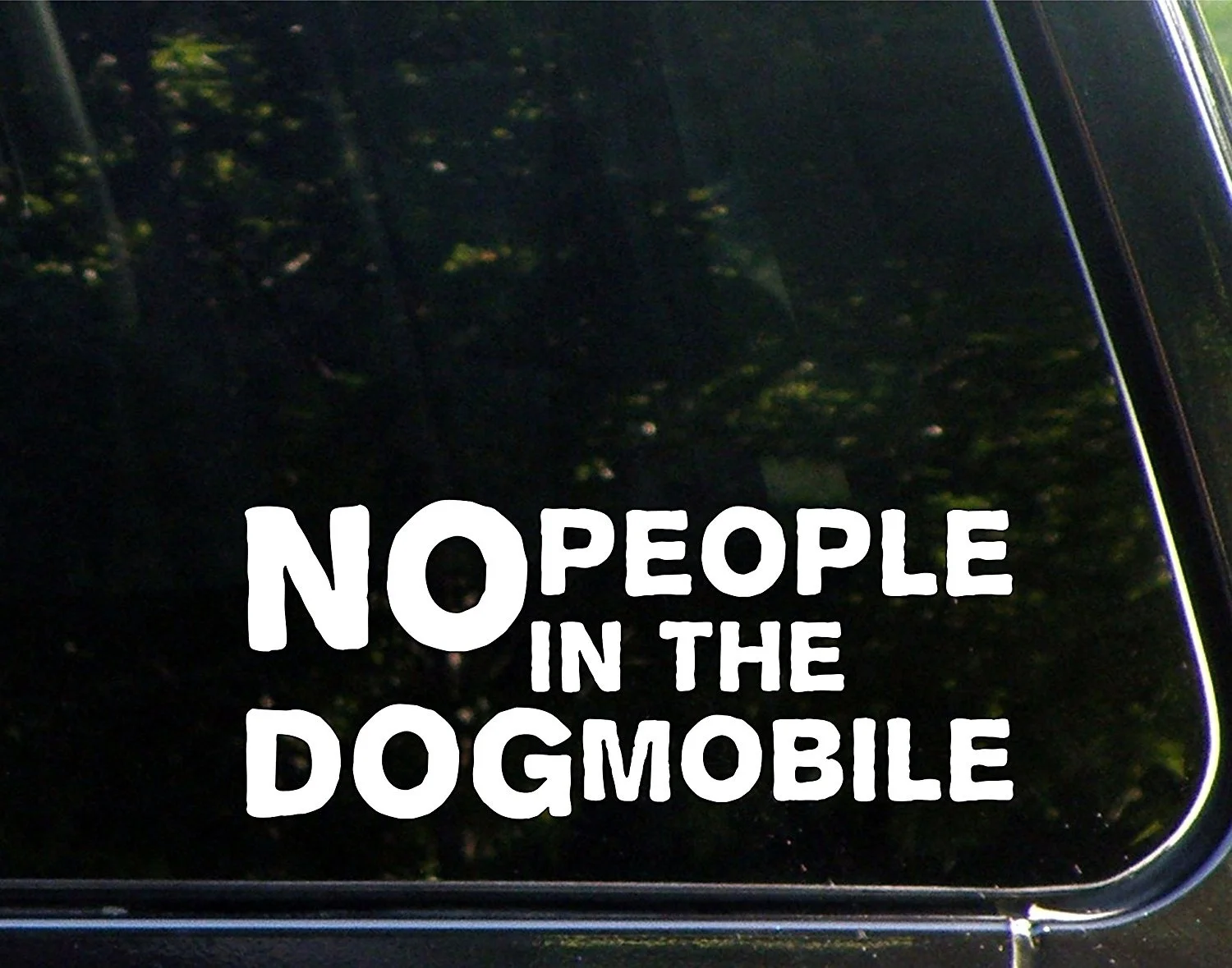 Нет людей в собака мобильный-20 см-винил высечки наклейка/Стикеры для Windows