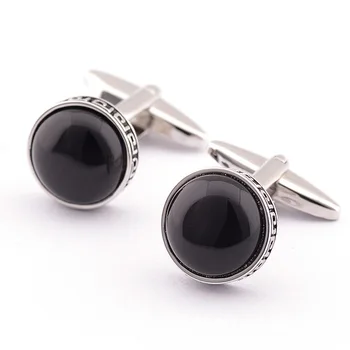 

10pairs/lot Black Big Cat's Eye Stone Cufflinks Crystal Cuff Links Shirt Cuff Button Men's Jewelry Accessory Gift/Business/Party
