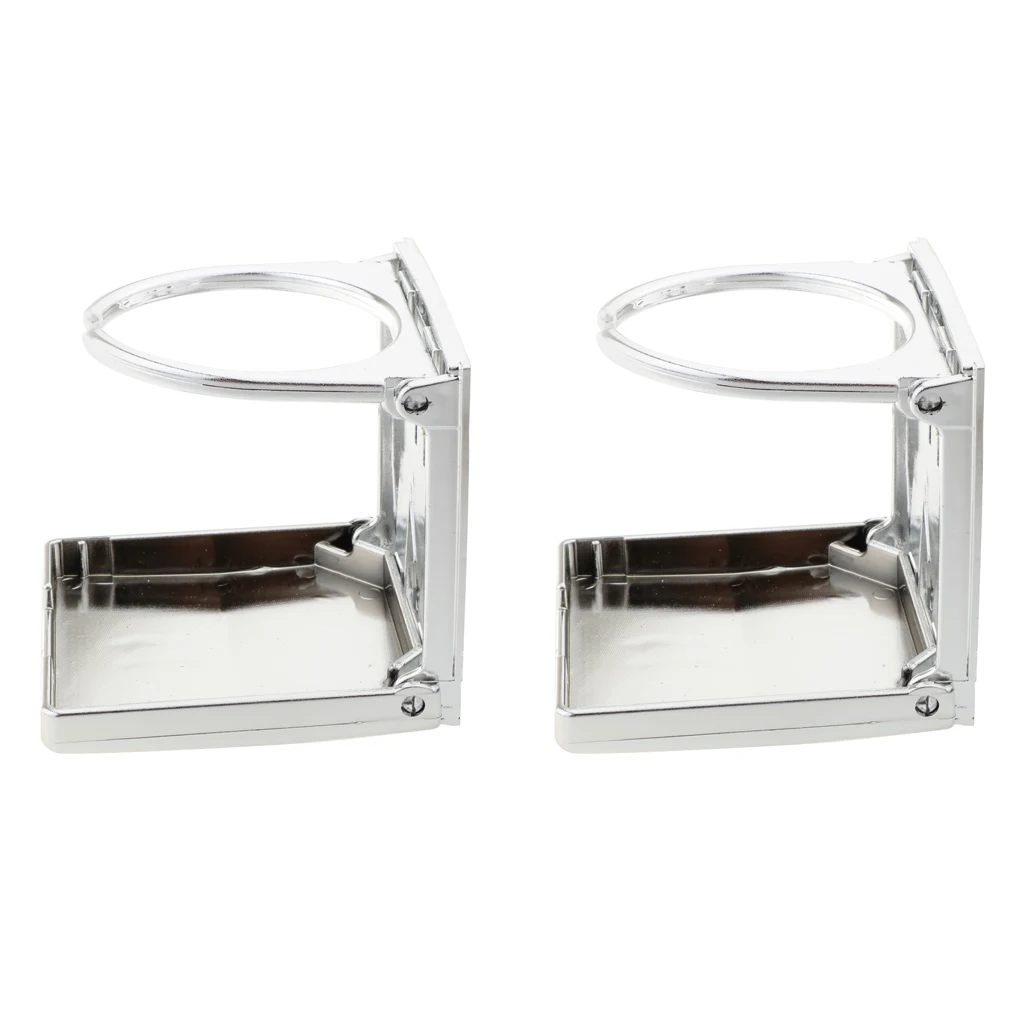 Adjustable Folding Drink Cup Bottle Holder Rack Car RV Boat X2 Marine Boat Yacht Caravan Car Truck RV Water Sports Mugs Rack