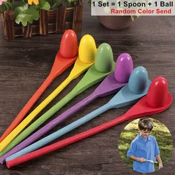 30cm Wooden Spoon Creative Wood Toys For Children Kids Balance Game Fun Early Learning Kindergarden Interactive Sensory Trainer