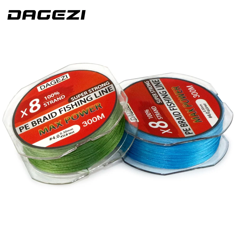 Леска рыболовная плетеная 8 нитей 300 м/100% ярдов 10 80 фунтов|8 strands|braided fishing linebrand line |