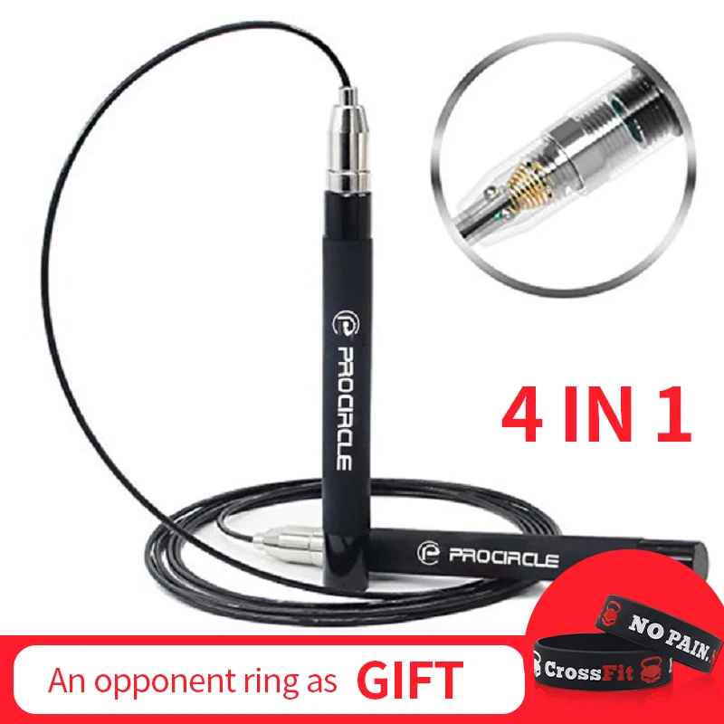 Beste Procircle Fitness zelfsluitende Springtouw Hoge Snelheid Lager Skipping 3 M Verstelbare Touwen Met Gratis Draagtas