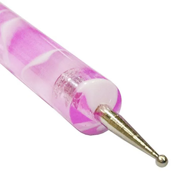 Набор из 5 ручек для нейл-арта, набор аксессуаров для маникюра, набор для педикюра, набор для украшения ногтей ArtNail Deco, двойные шипы, декор для ногтей(фиолетовый, 5 шт